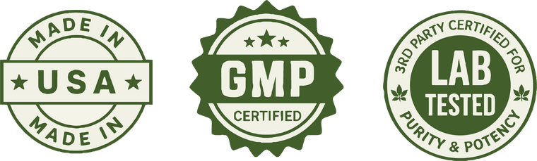 Made in USA, GMP Certified, 3rd Party Certified