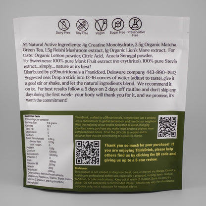 ThinkDrink Matcha Green Tea-Wholesale Case (10 Retail Packages)