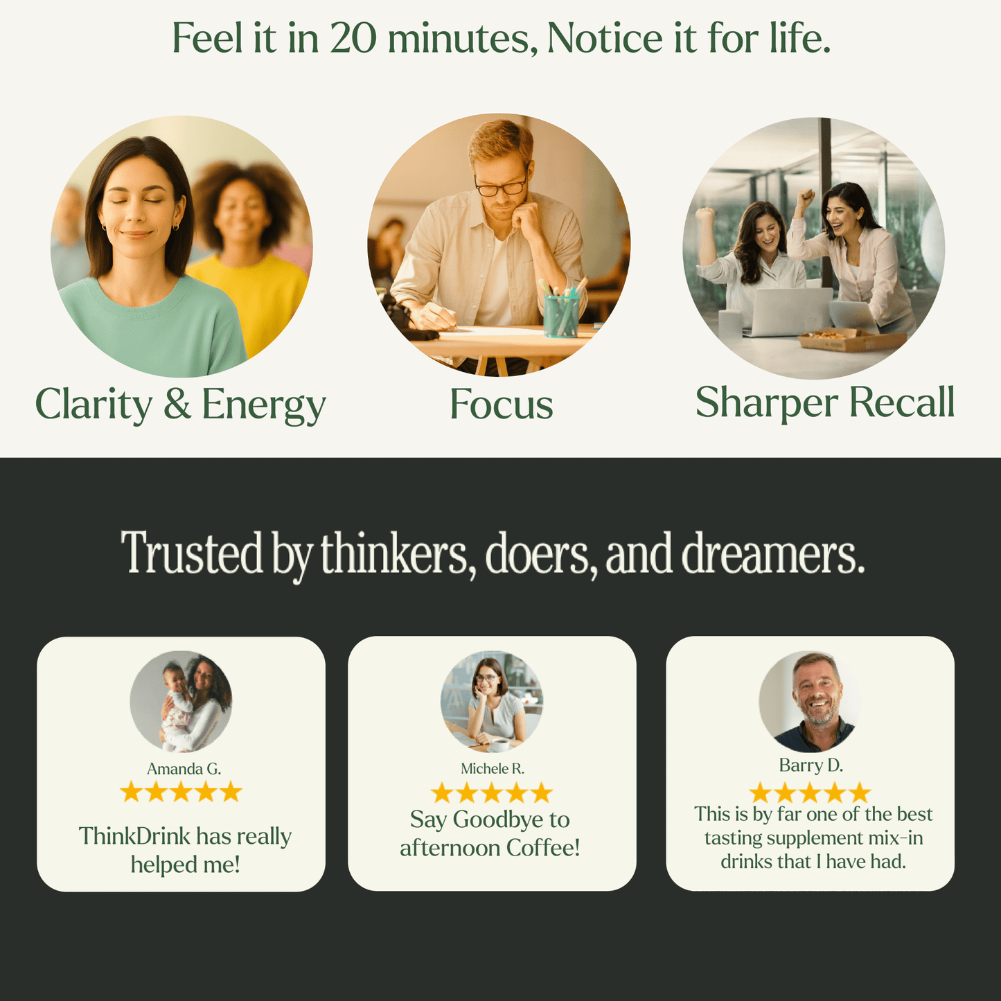 ThinkDrink | Matcha Green Tea (Free Trial Promo-1 month supply!)