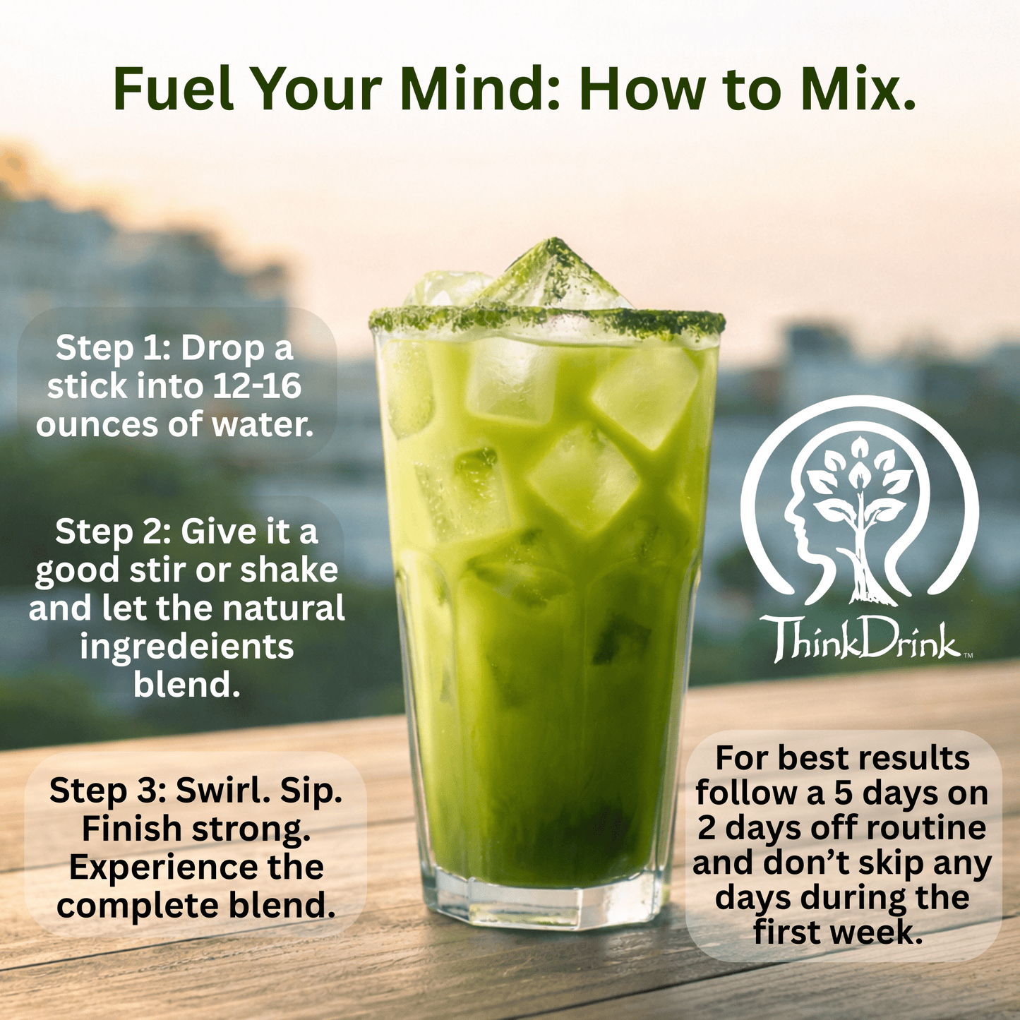ThinkDrink | Matcha Green Tea (Free Trial Promo-1 month supply!)